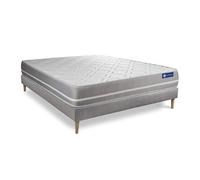 Ensemble matelas Ressorts ensaches ACTIFLEX TOUCH 160x200 3zones de confort + sommier KIT gris