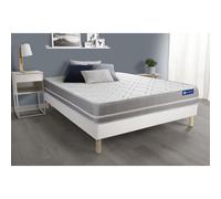 Ensemble matelas Ressorts ensaches ACTIFLEX TOUCH 180x200 3zones de confort + sommier KIT blanc