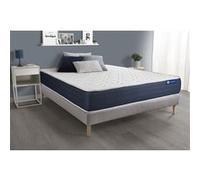 Ensemble matelas Ressorts ensaches et Memoire de forme ACTIFLEX SLEEP 140x190 5zones de confort + sommier KIT gris