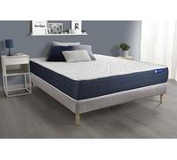 Ensemble matelas Ressorts ensaches et Memoire de forme ACTIFLEX SLEEP 160x200 5zones de confort + sommier KIT gris