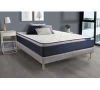 Ensemble matelas Ressorts ensaches+Memoire de forme ACTIFLEX MAX 140x200 cm Maxi epaisseur 7zones confort + sommier KIT gris