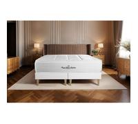 Ensemble matelas ressorts ensaches + memoire de forme maxi epaisseur Windsor 160x200 double sommier