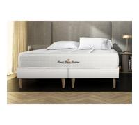 Ensemble matelas ressorts ensaches + memoire de forme maxi epaisseur Windsor 180x200 double sommier