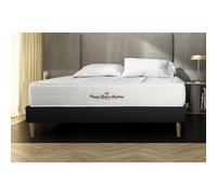 Ensemble matelas ressorts ensaches + memoire de forme maxi epaisseur Windsor 180x200 sommier KIT noir