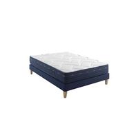 Ensemble matelas ressorts et mémoire de forme, sommier et pieds Rêve 500 - 130x190