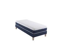Ensemble matelas ressorts et mémoire de forme, sommier et pieds Rêve 600 - 2x80x190