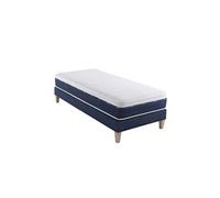 Ensemble matelas ressorts et mémoire de forme, sommier et pieds Rêve 600 - 90x210