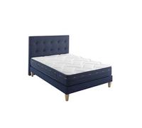 Ensemble matelas ressorts et mémoire de forme, sommier, pieds et tête de lit Rêve 500 - 180x210