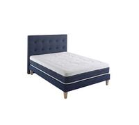 Ensemble matelas ressorts et mémoire de forme, sommier, pieds et tête de lit Rêve 600 - 140x190