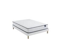 Ensemble matelas ressorts, sommier Lune et pieds Rêve 300 - 140x200