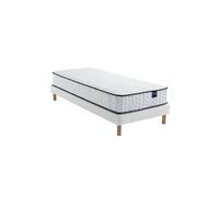 Ensemble matelas ressorts, sommier Lune et pieds Rêve 300 - 90x190