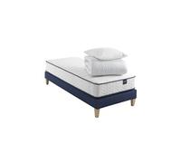 Ensemble matelas ressorts, sommier, pieds, couette et oreiller Rêve 300 - 90x190