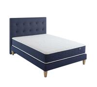 Ensemble matelas ressorts, sommier, pieds et tête de lit Rêve 400 - SOMEO 160x200 - Blanc - Garantie 7 ans - Someo