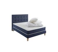 Ensemble matelas ressorts, sommier, pieds, tête de lit, couette et oreiller Rêve 400 - 160x200