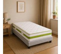 Ensemble matelas Reverie, sommier gris
