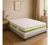 Ensemble matelas Reverie, sommier gris