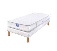 Ensemble matelas sardem belle literie forum visco + sommier tapissier 90x190