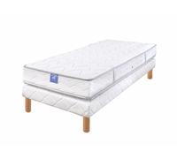Ensemble matelas sardem belle literie forum visco + sommier tapissier 90x190