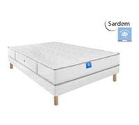 Ensemble matelas sardem belle literie intimité + sommier tapissier 140x190 G