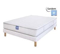 Ensemble matelas sardem belle literie passion + sommier tapissier 140x200 G