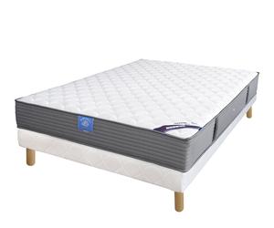 Ensemble matelas sardem belle literie passion visco + sommier tapissier 140x200