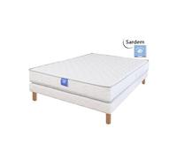 Ensemble matelas sardem rubis + sommier tapissier 120x190