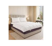 Ensemble Matelas Sérénité 27cm Ressorts Ensachés Mousse Haute Densité Soutien Très Ferme 140x200cm + Oreillers + Couette