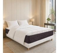 Ensemble matelas Serenite, sommier blanc
