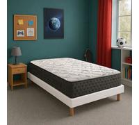 Ensemble matelas Serenite, sommier blanc
