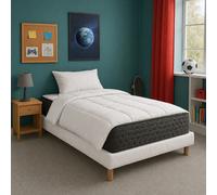 Ensemble matelas Serenite, sommier blanc