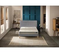 Ensemble matelas + sommier 120 x 190 cm Trame gris clair - Bultex ensemble smart night