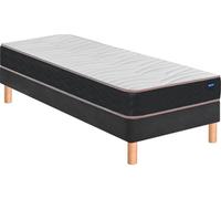 Ensemble Matelas Sommier 120 x 200 Vitality 1.1 120x200 + sommier gris fumé +pieds