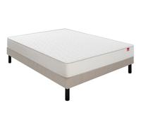 Ensemble Matelas Sommier 120 x 200 Voyage 120x200 + sommier taupe + pieds