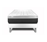 Ensemble Matelas Sommier 120x200 cm - Sommier Blanc (en kit) - Vital Soft Blanc