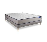 Actisom – Ensemble matelas Latex et Mémoire de forme ACTILATEX FORM 120x200 cm 5 zones + sommier gris