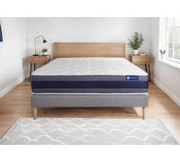 Ensemble Matelas Sommier 130x190 cm - Actilatex Morpho - Sommier Kit Gris