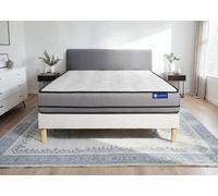 Ensemble Matelas Sommier 130x190 cm - ACTISOM - Actilatex Night - Latex - Très ferme - 7 ans de garantie