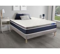 Ensemble Actilatex confort 135x190cm + sommier KIT Gris - 26cm - Latex et mmoire de forme - Equilibr - Sommier kit Gris
