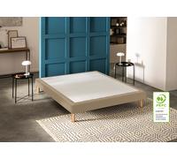 Ensemble matelas + sommier 140 x 190 cm Enduit moka - Bultex ensemble smart night