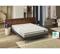 Ensemble matelas + sommier 140 x 200 cm trame marron - Bultex ensemble recharged