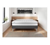 Ensemble Matelas Sommier 140x190 cm - Sommier Gris (en kit) - Vital Spa Gris