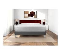 Ensemble VITALMEMO 140x190cm sommier kit gris
