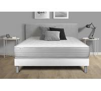 Ensemble VITALMEMO 140x190cm sommier kit blanc