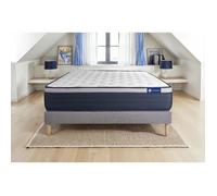 Ensemble matelas Latex+Memoire de forme ACTILATEX MAX 140x200 cm Maxi epaisseur 7zones de confort + sommier KIT gris