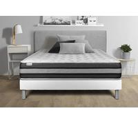 Ensemble VITALSPRING ZEN 140 x 200 cm sommier Kit blanc