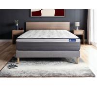 Ensemble Matelas Sommier 140x220 cm - ACTISOM - Actilatex Plus - Très ferme - 100% polyester - 10 ans garantie
