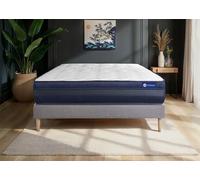 Ensemble Matelas Sommier 140x220 cm - ACTISOM - Actilatex Tech - Très ferme - 24 cm d'épaisseur - 2 places