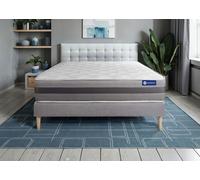 Ensemble Matelas Sommier 150x190 cm - Actiflex Relax - Sommier Kit Gris