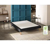 Ensemble matelas + sommier 160 x 200 cm Jersey gris fonce - Bultex ensemble smart night