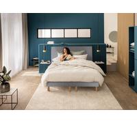 Ensemble matelas + sommier 160 x 200 cm trame gris clair - Bultex ensemble rise up